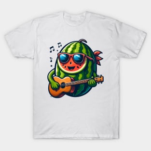 Melon Playing Guitar T-Shirt